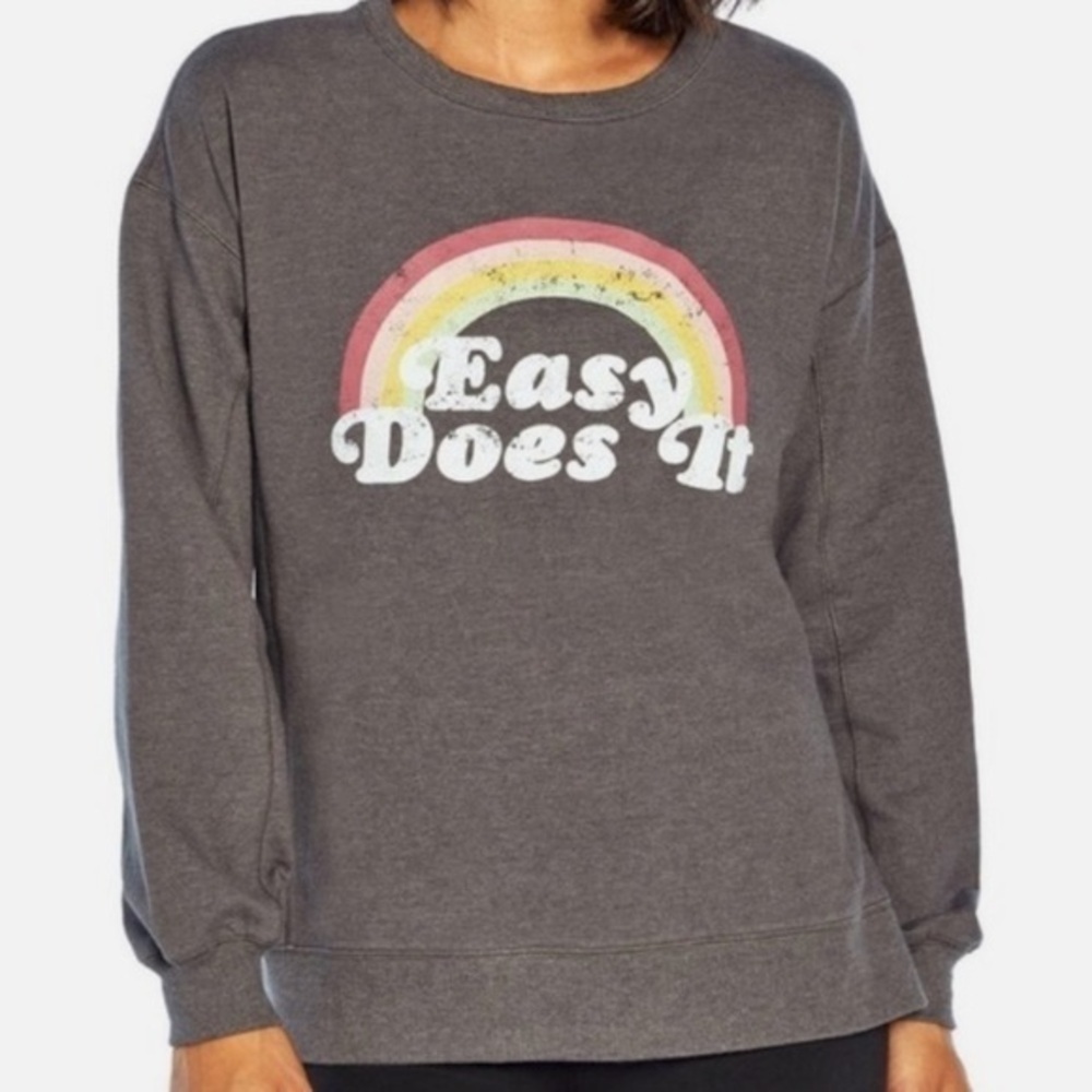 Wildfox easy does it light crew neck L